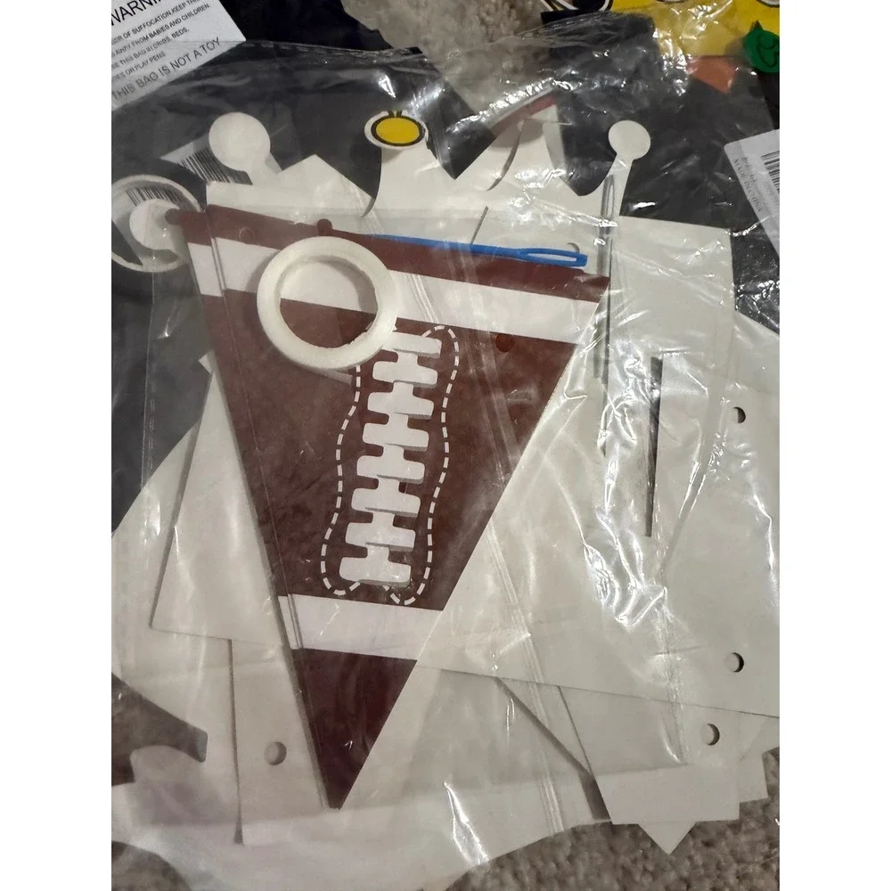 Football Party‎ Supplies Pack Plates Cups Napkins Decorations Game Day Bash